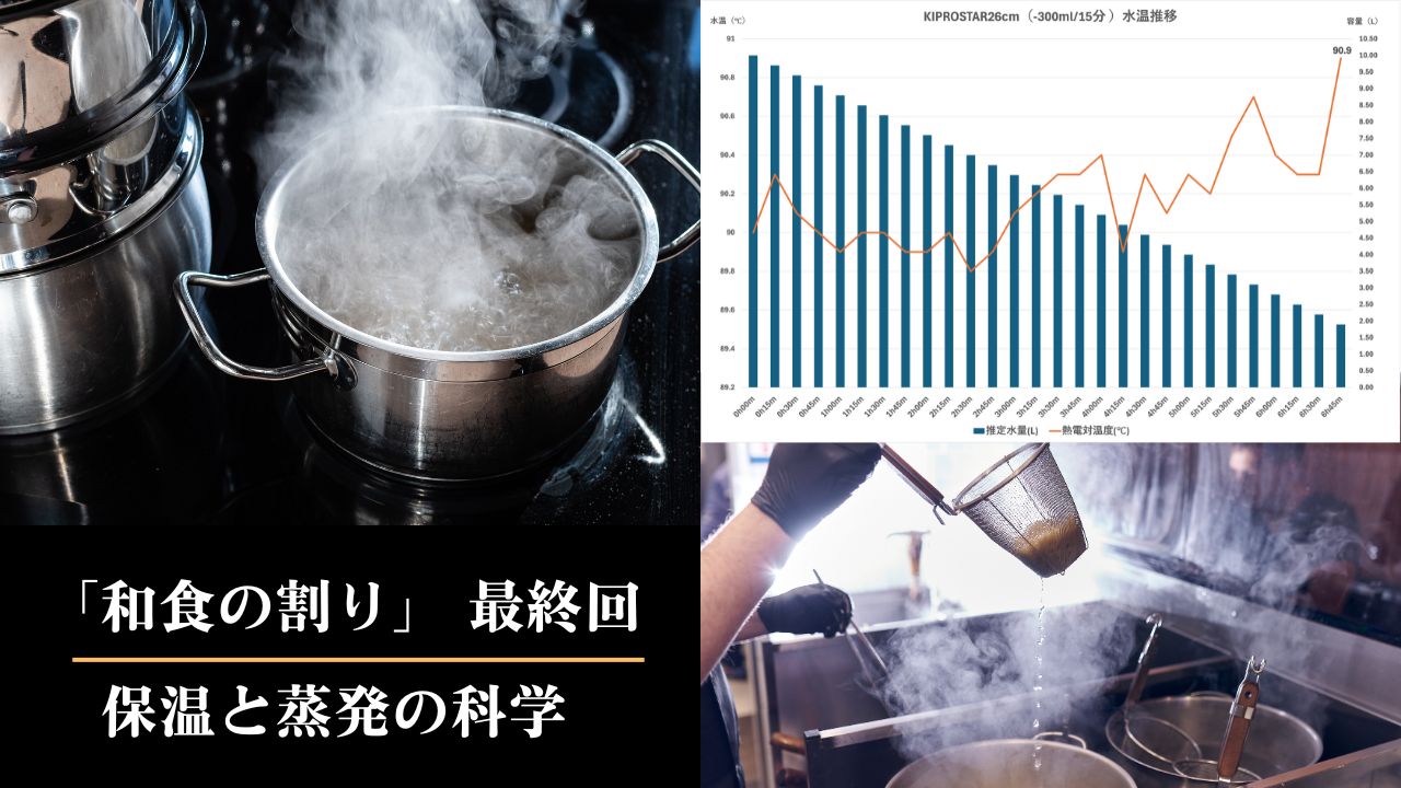 「和食の割り」最終回　保温と蒸発の科学