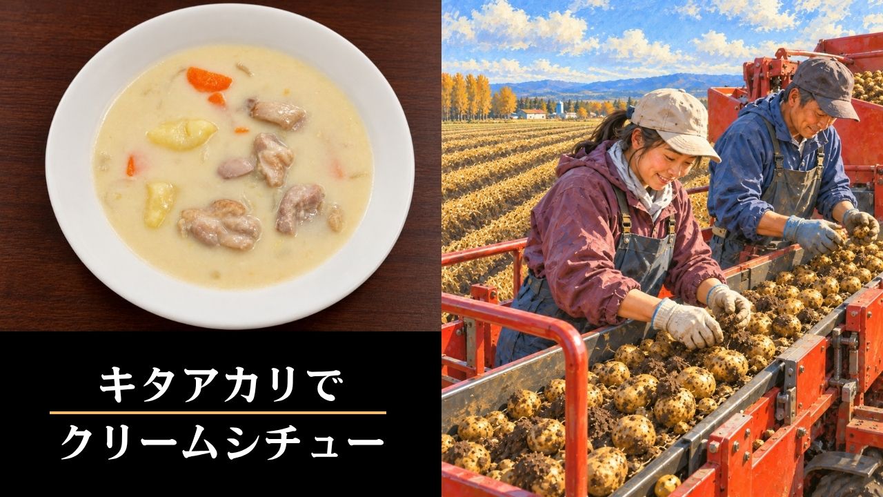 キタアカリでクリームシチュー